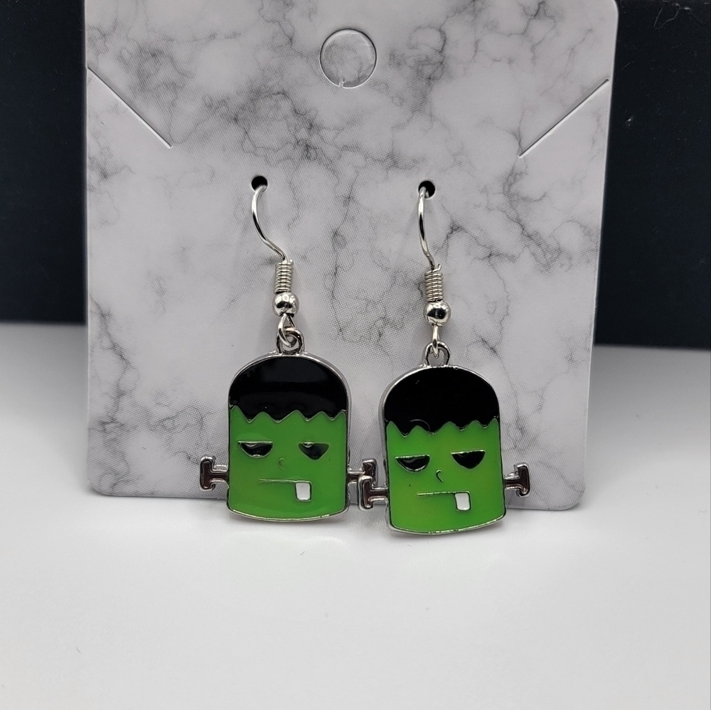 New Frankenstein Monster Earrings